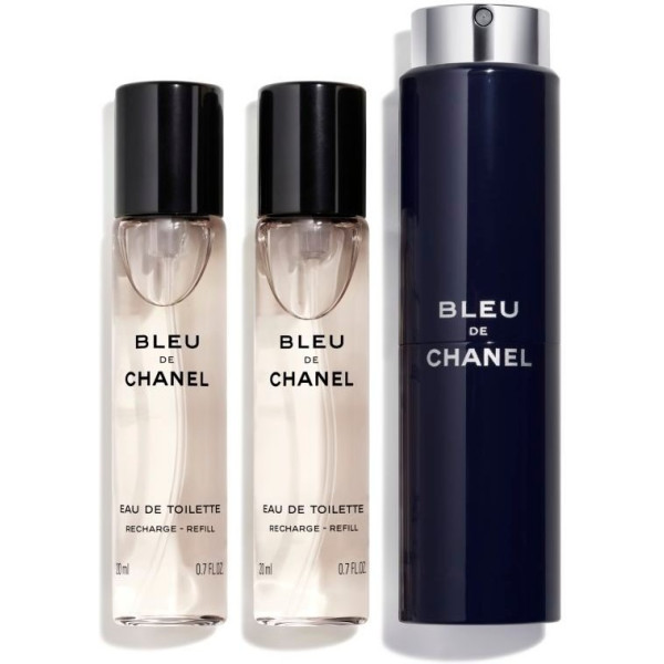 Chanel Bleu Eau de Toilette Vaporizador Refillable 3 X 20 Ml Hombre