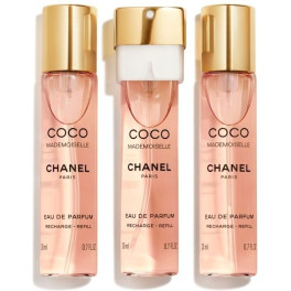 Chanel Coco Mademoiselle Eau de Parfum Vaporizador Twist & Spray 3 Refills X 20 Ml Mujer
