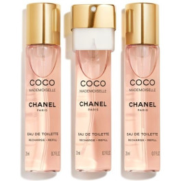Chanel Coco Mademoiselle Eau de Toilette Vaporizador Twist & Spray 3 Refills X 20 Ml Mujer