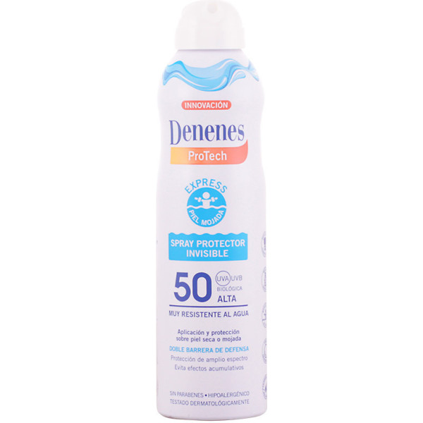Denenes Sol Wet Skin Spray Protector Invisible Spf50 250 Ml Unisex