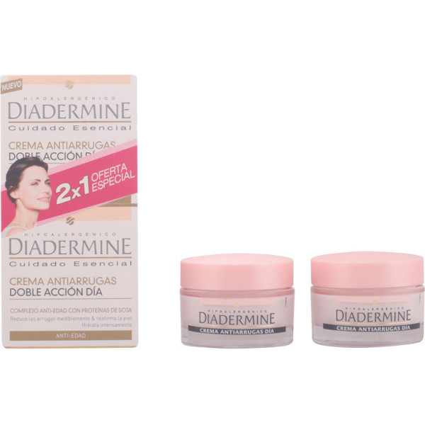 Diadermine Anti-Falten-Creme Double Action Day Lot 2 x 50 ml Frau