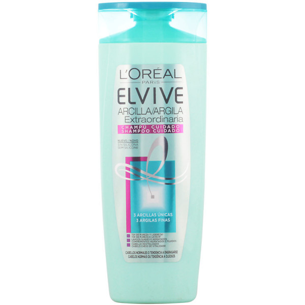 L\'oreal Elvive Extraordinary Clay Care Shampooing 370 Ml Unisexe
