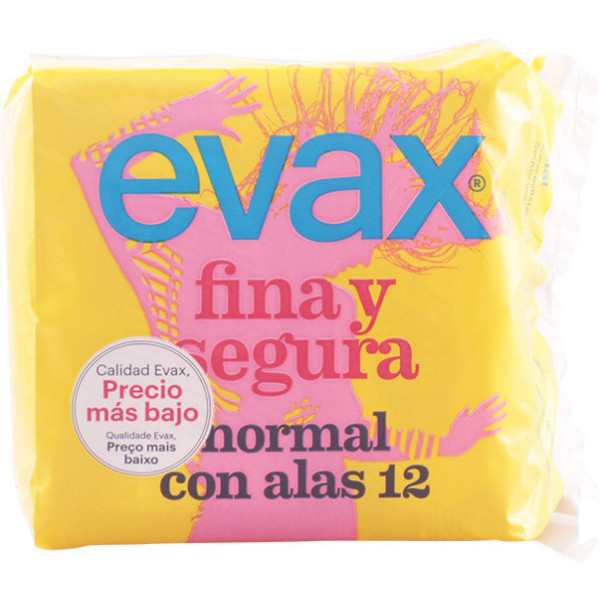 Evax Fina&segura Ailes Normales Compresses 12 Unités Femme