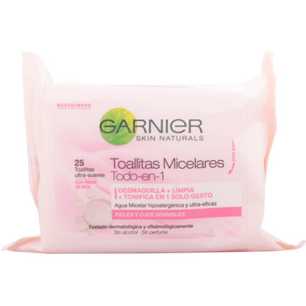 Garnier Skin Naturals Agua Micelar Toallitas Desmaquillantes 25 Uds Mujer