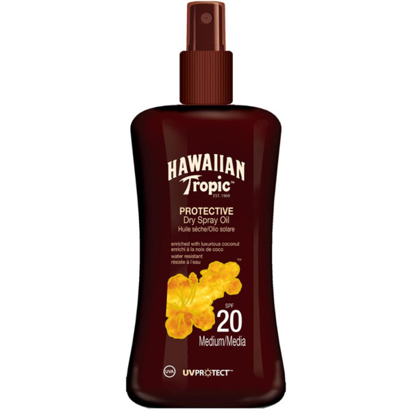 Hawaiian Noix de Coco & Goyave Huile Sèche Spf20 Spray 200 Ml Unisexe
