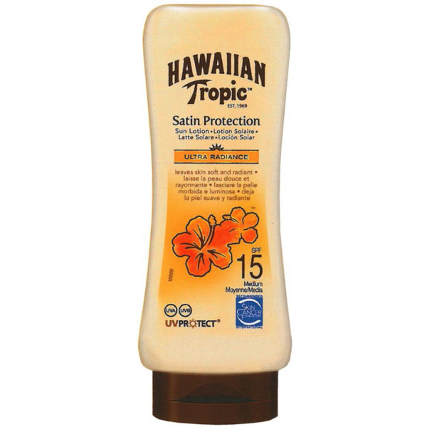 Lozione solare hawaiana satinata ultra radiosa spf15 180 ml unisex