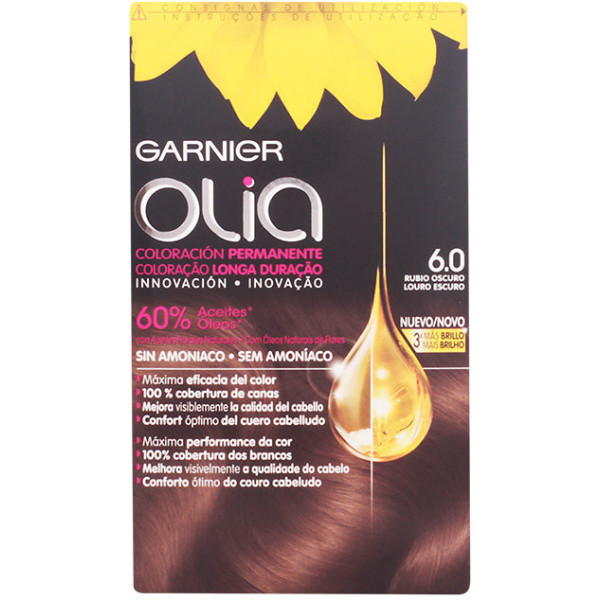 Garnier Olia Coloração Permanente 60 Loiro Escuro 4 Peças Mulher