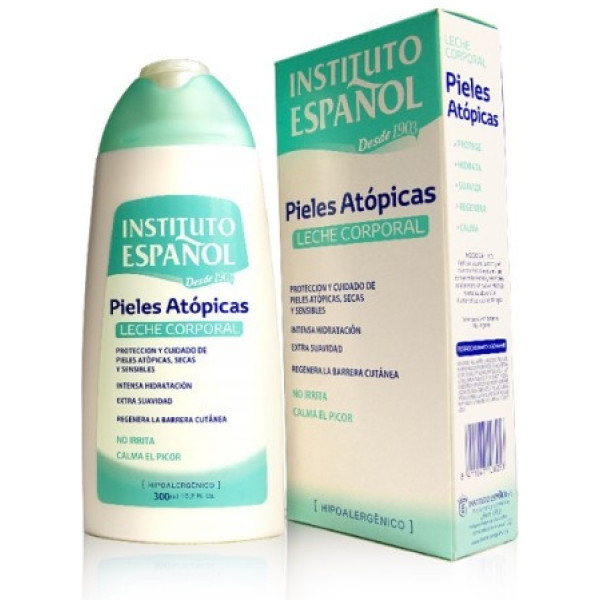 Leite corporal hipoalergênico para pele atópica Instituto Espanhol 300 ml unissex