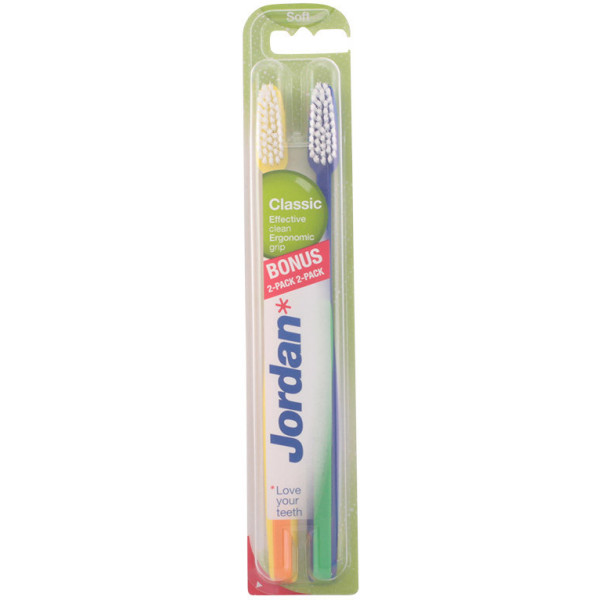 Jordan Classic Soft Toothbrush 2 Units Unisex