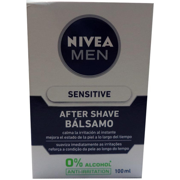 Nivea Men Sensitive After Shave Balm 0% Alcohol 100 Ml Hombre
