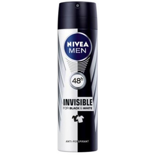 Nivea Men Black & White Déodorant Invisible Spray 200 Ml Homme
