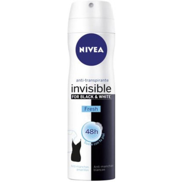 Nivea Black & White Invisible Fresh Deodorante Spray 200 Ml Donna