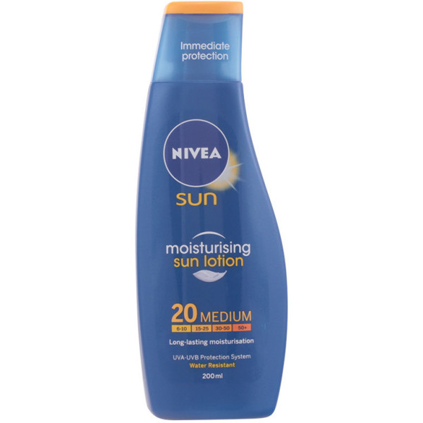 Nivea Sun Protects & Hydrates Leite Spf20 200 ml unissex