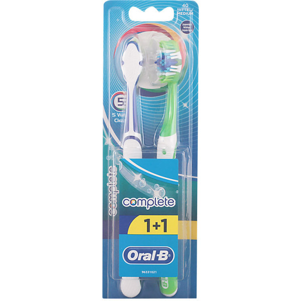 Oral-b Complete 5 Ways Clean Zahnbürste Medium 2 Stück Unisex