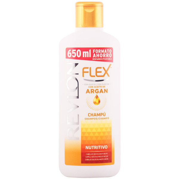 Revlon Flex Keratin Shampoo Nutritivo Óleo de Argan 650 ml Unissex