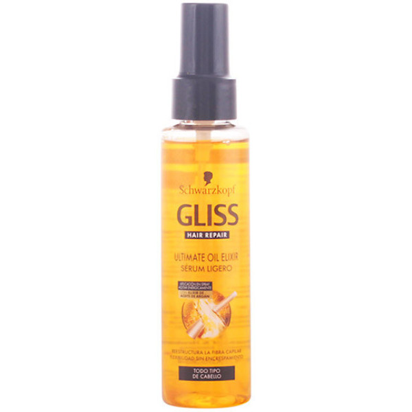 Schwarzkopf Gliss Hair Repair Ultimate Oil Elixir Serum Light 100 Ml Unisex