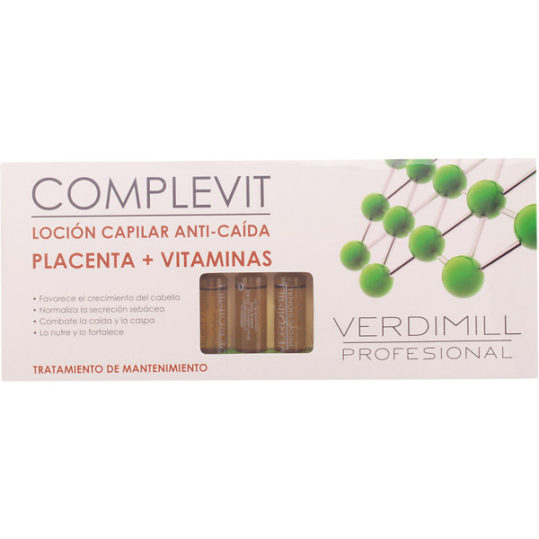 Verdimill Professionale Anticaduta Placenta 12 Fiale Unisex