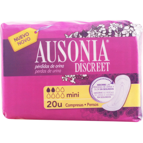 Ausonia Discreet Incontinence Pads Mini 20 Units Woman