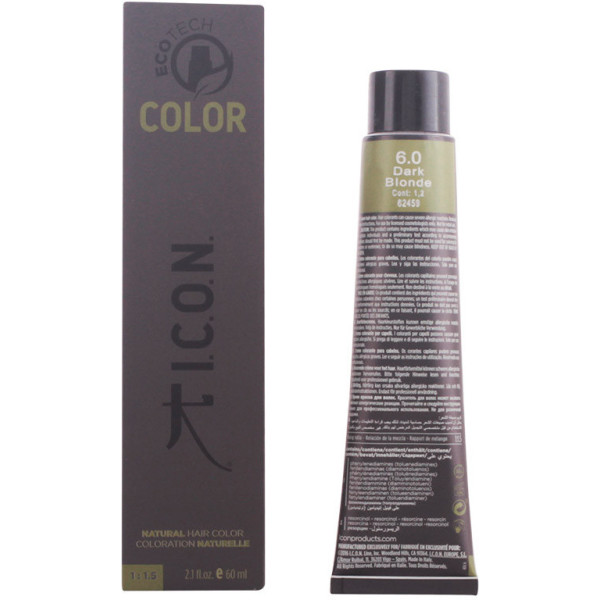 Icoon. Ecotech Color Natural Color 6.0 Donkerblond 60 ml Unisex