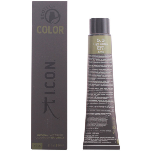 Ícone. Ecotech Color Natural Color 5.3 Castanho Dourado Claro 60 ml Unissex