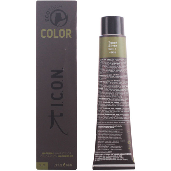 Icône. Ecotech Color Toner Couleur Naturelle Argent 60 Ml
