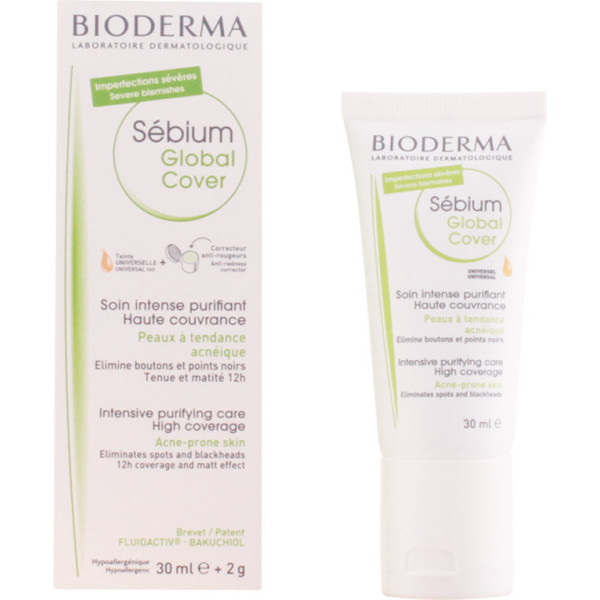 Bioderma Sebium Global Cover Soin Purifiant Intense 30 Ml Unisexe