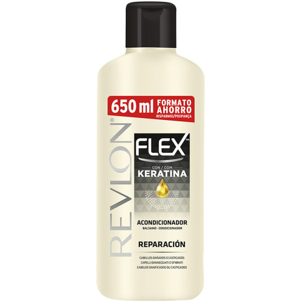 Revlon Flex Keratin Conditioner Cheveux Abîmés 650 Ml Unisexe