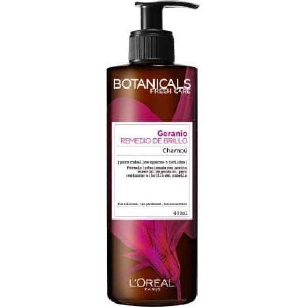 L\'oreal Botanicals Geranium Shine Remedy Shampoo 400ml Mulher