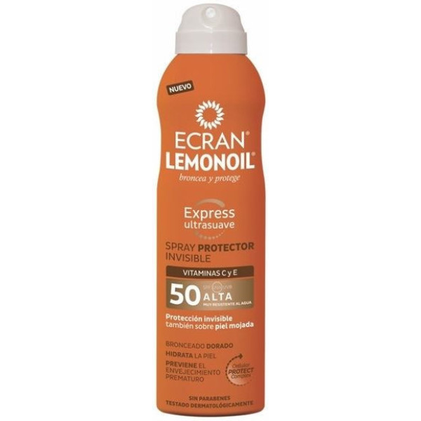 Ecran Sun Lemonoil Spray Protecteur Invisible Spf50 250 Ml Unisexe