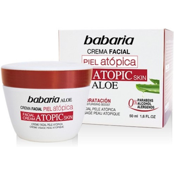 Babaria Atopic Skin Aloe Vera Crema Viso 0% 50 Ml Unisex