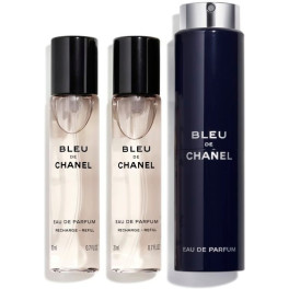 Chanel Bleu Eau de Parfum Vaporizador Refillable 3 X 20 Ml Hombre