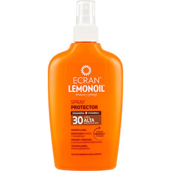 Ecran Sun Lemonoil Lait Protecteur Spf30 Spray 200 Ml Unisexe