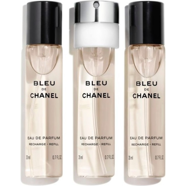 Chanel Bleu Eau de Parfum Vaporizador Refills 3 X 20 Ml Hombre
