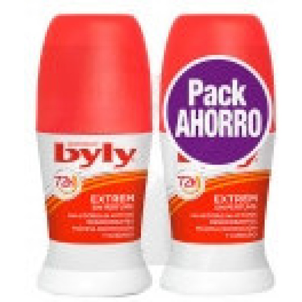 Byly Extrem 72h Deodorant Roll-on Lote 2 Piezas Unisex