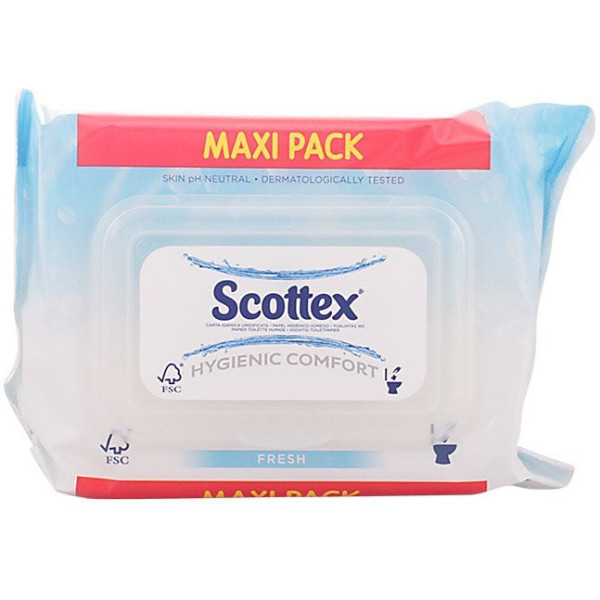 Scottex Original Papier Toilette Humide 74 Unités Unisexe