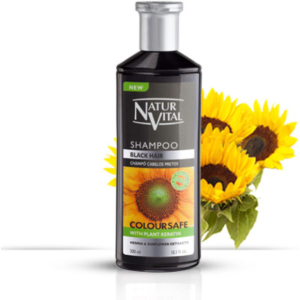 Naturaleza Y Vida Zwarte Kleur Shampoo 300 Ml Unisex
