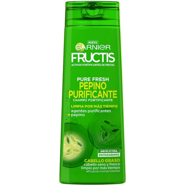 Garnier Fructis Pure Fresh Cucumber Zuiverende Shampoo 360 Ml Unisex