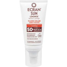 Ecran Sun Lemonoil Visage & Décolleté Spf50+ Fluide Solaire 50 Ml Femme