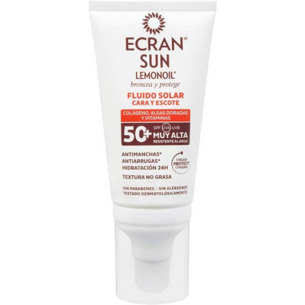 Ecran Sun Lemonoil Face & Dekolleté Spf50+ Solar Fluid 50 ml Frau