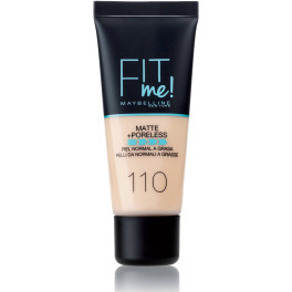 Maybelline Fit Me Matte+poreless Foundation 110-porcelaine Women