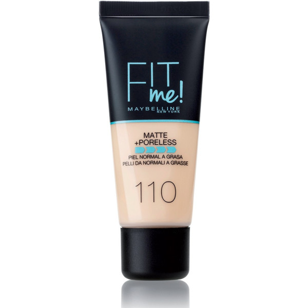 Maybelline Fit Me Matte+poreless Foundation 110-porcelaine Donna