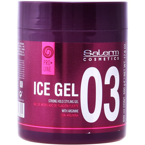 Salerm Ice Gel Strong Hold Styling Gel 500 Ml Unisexe