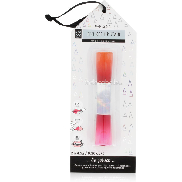 Oh K! Peel Off Lip Balm Stain Long Lasting Lip Color 2 X 45 Gr Mujer