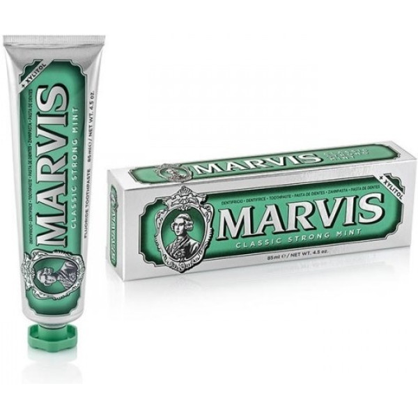 Dentifricio alla menta forte classico Marvis 85 ml unisex