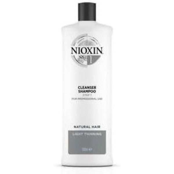 Nioxin System 1 Shampoo volumizador para cabelos finos fracos 1000 ml unissex