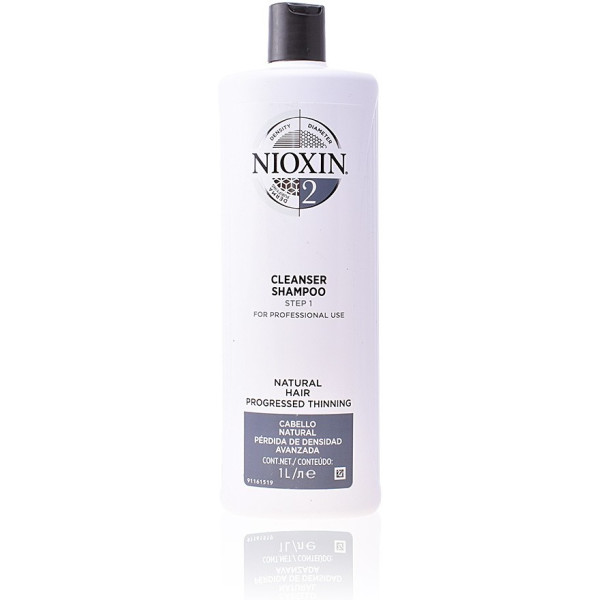 Nioxin System 2 Volumizing Shampoo Zeer Zwak Fijn Haar 1000 Ml Unisex