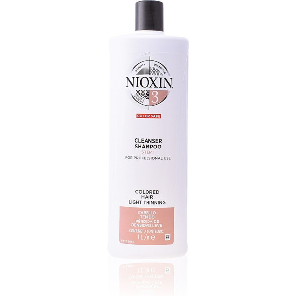 Nioxin System 3 Shampoo Volumizing Zwak Fijn Haar 1000 Ml Unisex