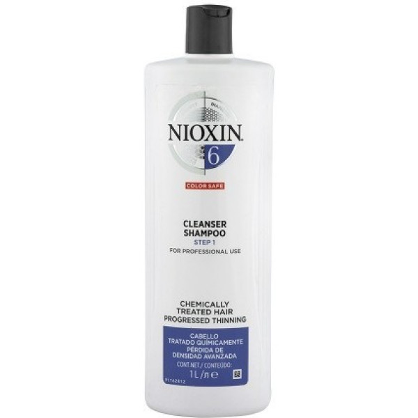 Nioxin System 6 Shampooing Volumateur Cheveux Très Faibles Grossiers 1000 Ml Unisexe