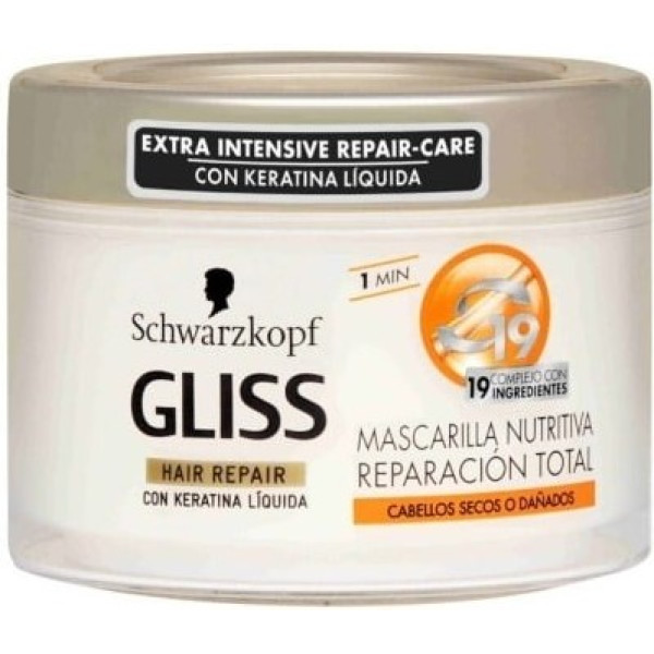 Schwarzkopf Gliss Total Repair Masker 300 Ml Vrouw