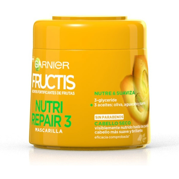 Garnier Fructis Nutri Repair-3 Maschera 300 Ml Unisex